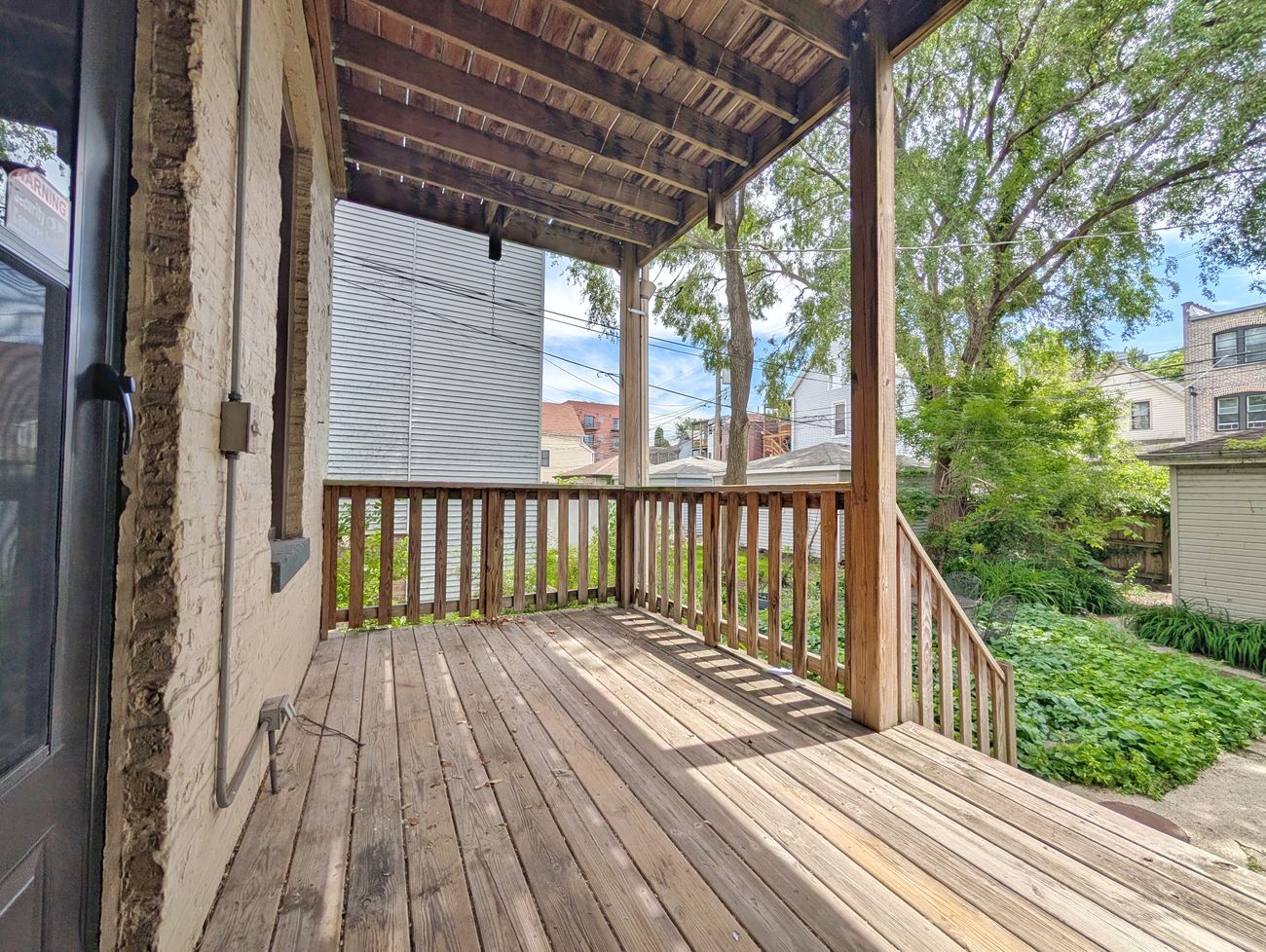 Wellington 3 Flat — private back deck