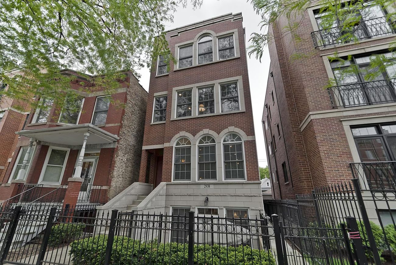 Exterior of the vintage brick building housing West Lakeview Duplex